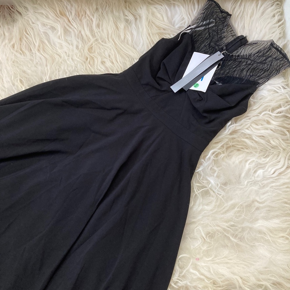 HALSTON HERITAGE Crew Neck Knee-Length Dress - Picture 3 of 12
